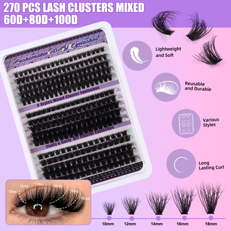 Cluster Lashes Supplier - Bulk Dense with Your Own Logo DIY