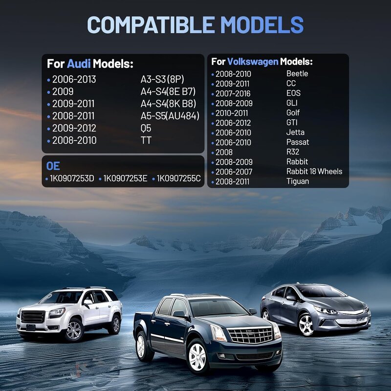 TPMS Sensor Factory - OEM/ODM 315MHz 1K0907253D for Audi VW