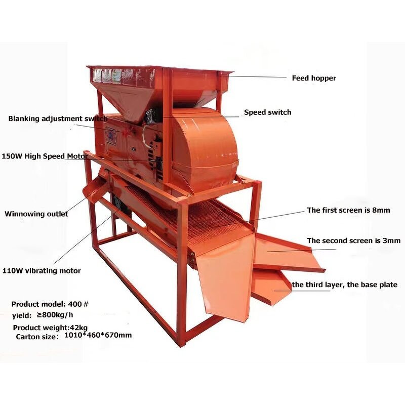 Grain Winnowing Machine Factory - Wholesale Electric Air Selector for Rice Tea