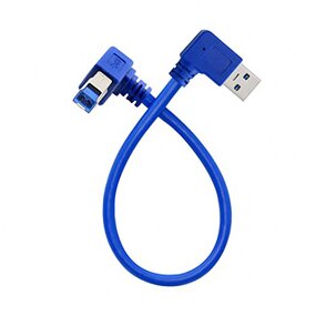 USB Cable Factory - OEM 90 Degree Right Angle USB 3.0 a Male to B Male