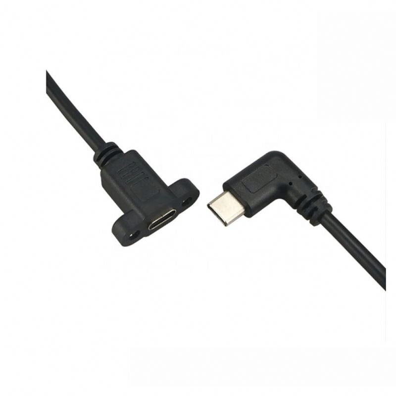 Type-C Extension Cable Factory - OEM USB 3.1 Male to Female Panel Mount