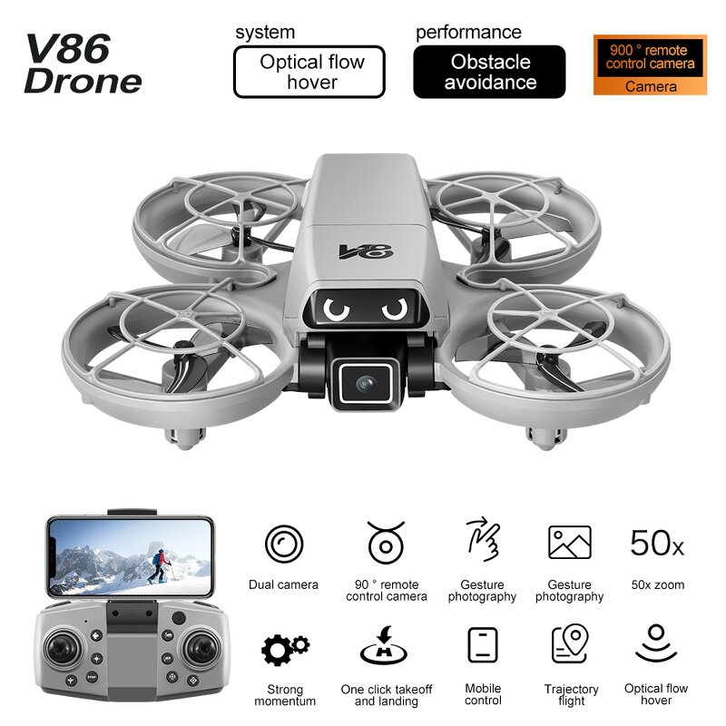 Brushless Drone Factory - OEM V86 Dual Camera Wifi Transmission Mini