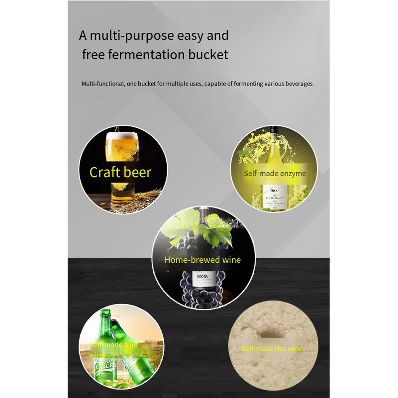 Fermentation Equipment Factory - Wholesale 30/60L 304 Stainless Steel Conical