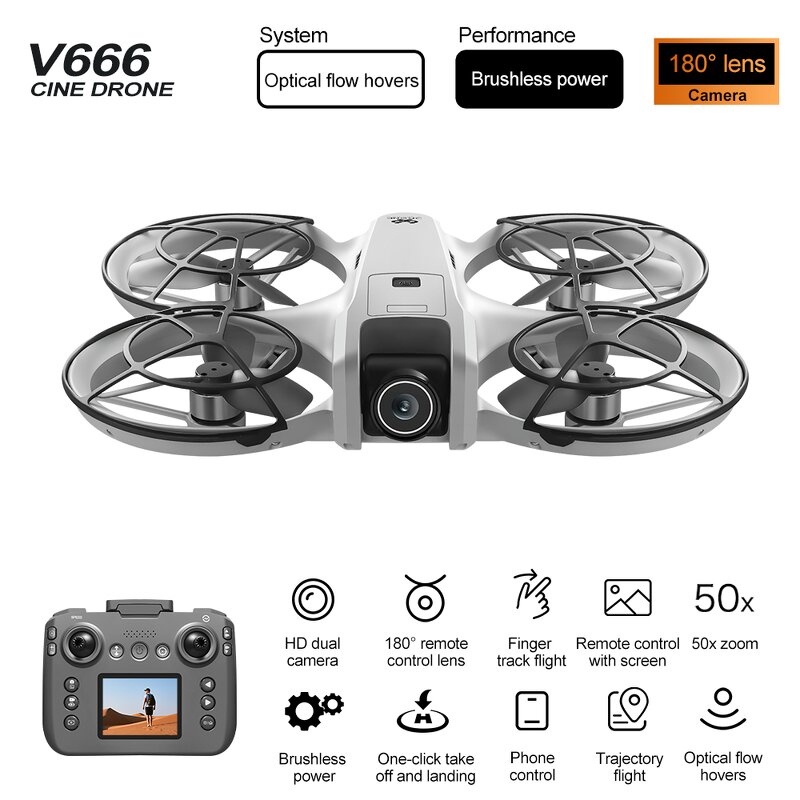 Quadcopter Drone Factory - OEM V666 Dual-Camera Mini Size Smart Hover
