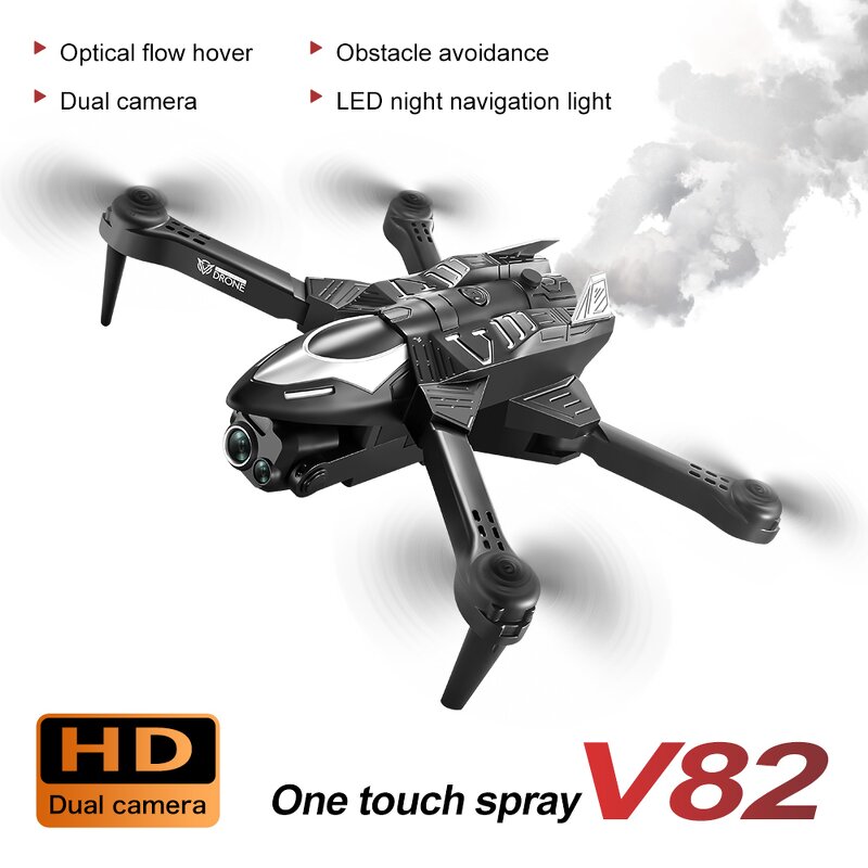 Obstacle Avoidance Drone Manufacturer - OEM V82 4K HD Three Cameras Foldable