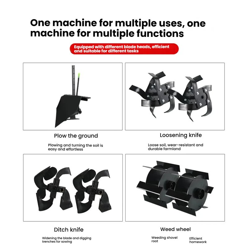 Rotary Cultivator Manufacturer - OEM Professional Power Weeder Farm Use