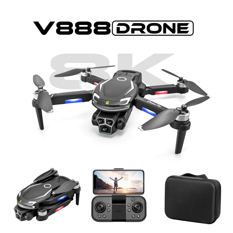 Mini Drone Factory - OEM V888 4k Hd Obstacle Avoidance Wifi FPV