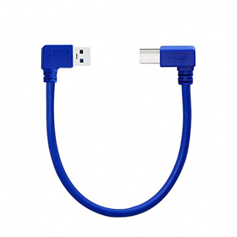 USB Cable Factory - OEM 90 Degree Right Angle USB 3.0 a Male to B Male