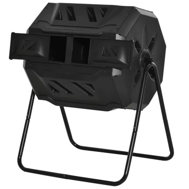 Composter Factory - OEM 43-Gallon Dual Rotating Outdoor Metal Stand