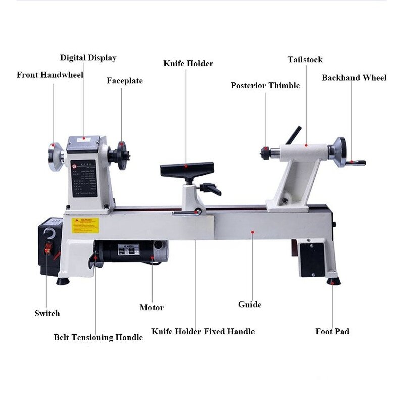 Wood Lathe Manufacturer - OEM Mini Digital Display Desktop DIY 450mm