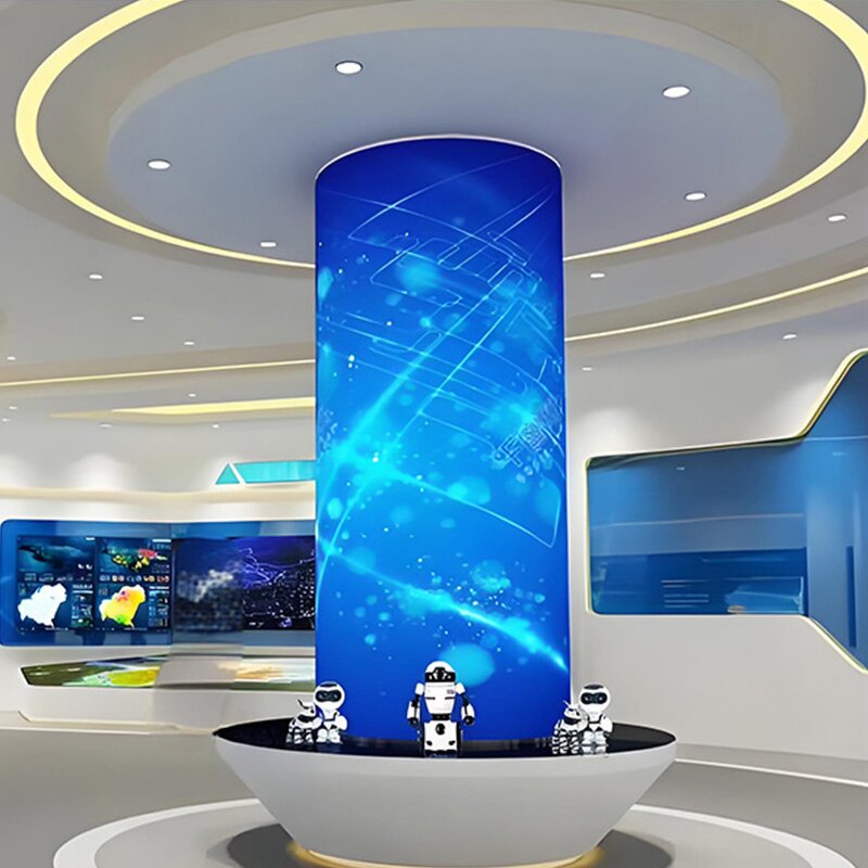 LED Display Video Wall Manufacturer - OEM/ODM Customizable 4K Full-Color Flexible Screen