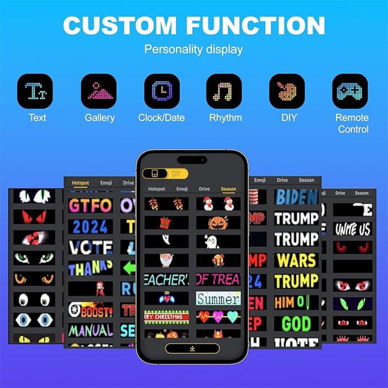 Programmable LED Sign Factory - OEM/ODM 14.7"x3.6" Scrolling USB APP Control Digital