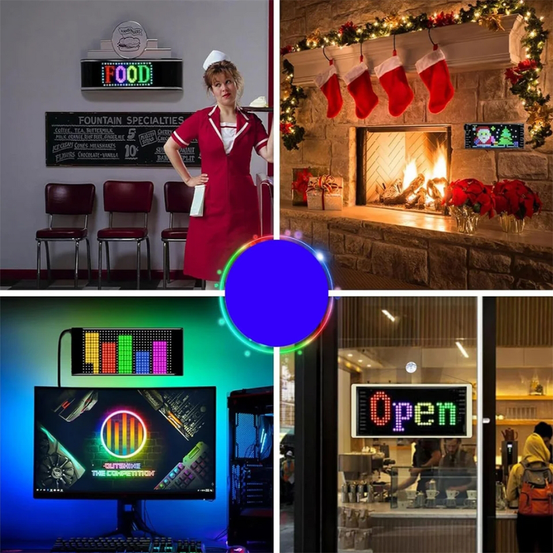 LED Signs Factory - OEM/ODM USB 5V Scrolling Advertising Programmable Flexible App