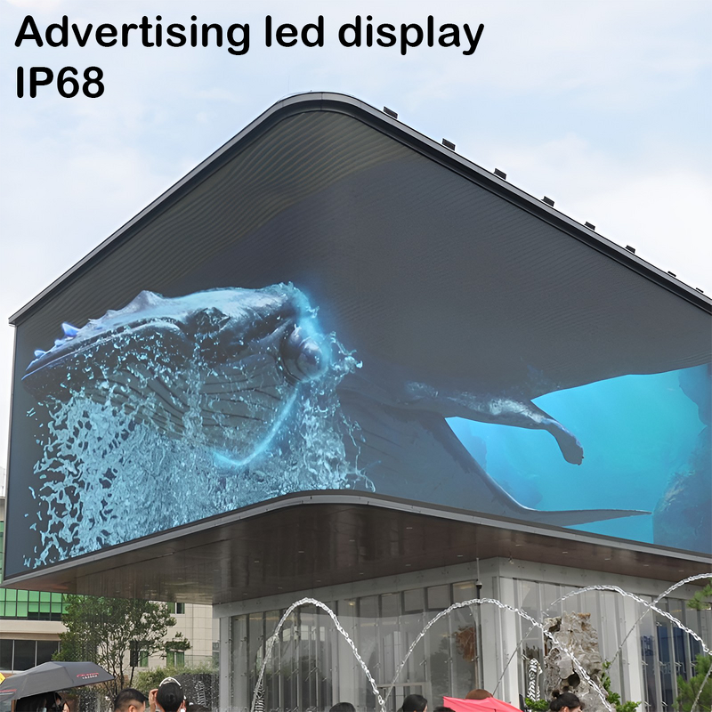 Outdoor LED Display Screen Factory - OEM/ODM High Brightness P8 Fixed Billboard Iron Case