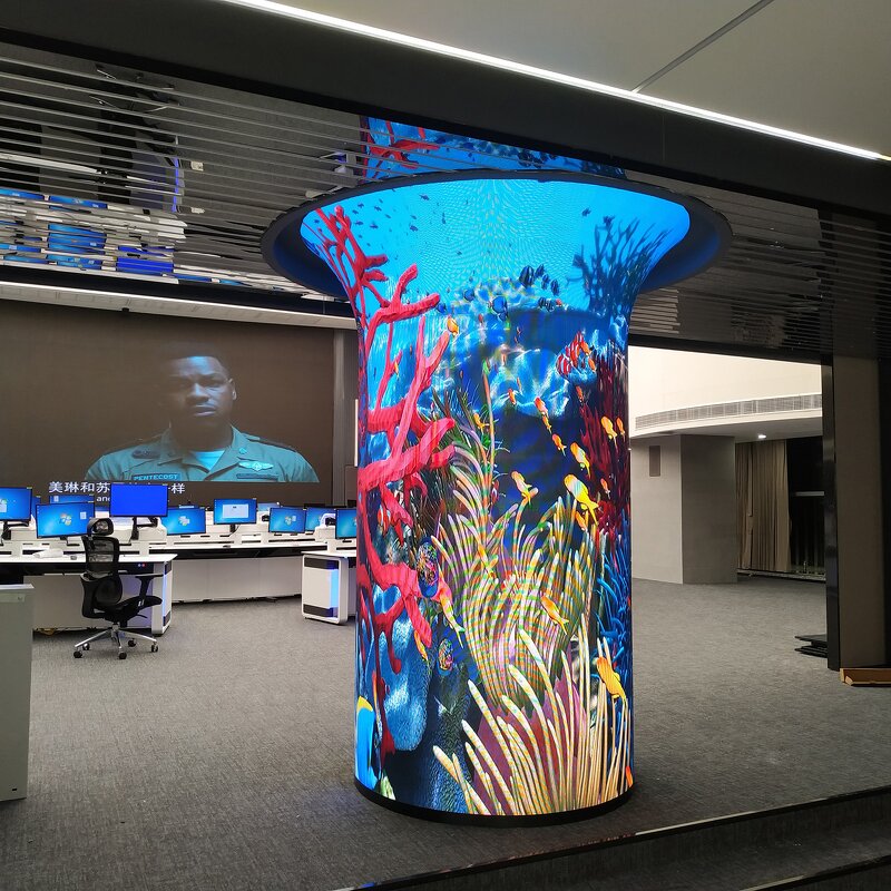 LED Display Video Wall Manufacturer - OEM/ODM Customizable 4K Full-Color Flexible Screen