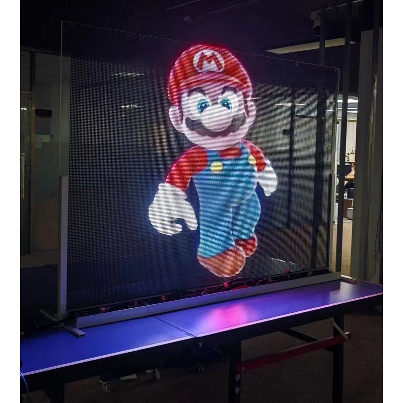 Outdoor Transparent LED Screen Factory - OEM/ODM P3.9 Mesh Holographic for Shopping Mall