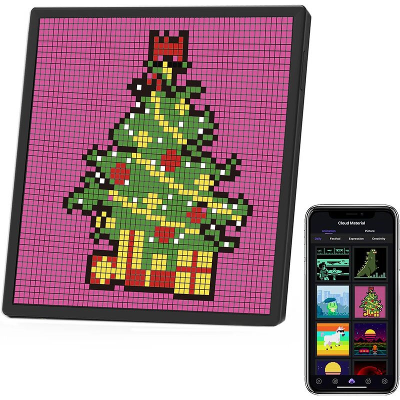 LED Display Screen Factory - OEM/ODM Desktop Atmosphere Decoration Clock Programmable