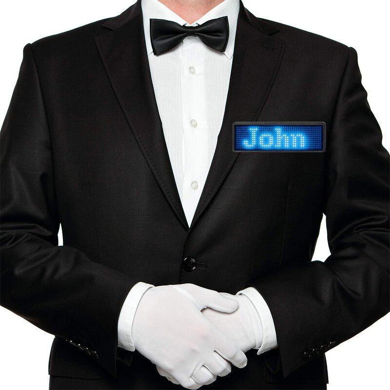 LED Name Badge Manufacturer - OEM/ODM Wholesale APP-Programmable Scrolling Message