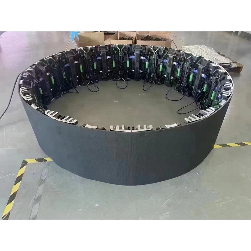 Flexible LED Display Factory - OEM/ODM Curved Indoor Wall Advertising Screen P2 P4