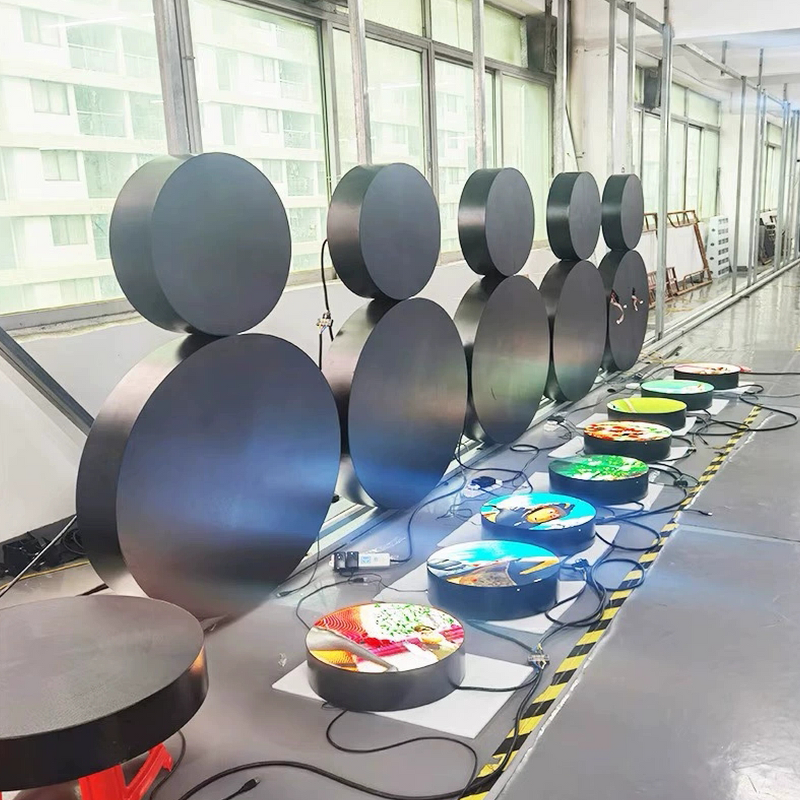 LED Display Screen Factory - OEM/ODM Custom Logo Borderless Cake Circular Screen