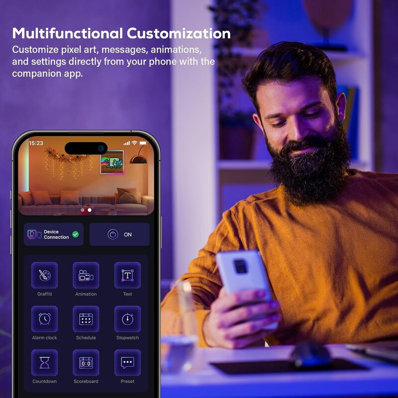 LED Pixel Frame Factory - OEM/ODM 32x32 Smart Phone Wireless Control Display