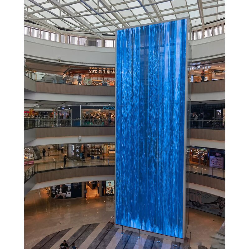 Outdoor Transparent LED Screen Factory - OEM/ODM P3.9-7.8 Waterproof High-transparency