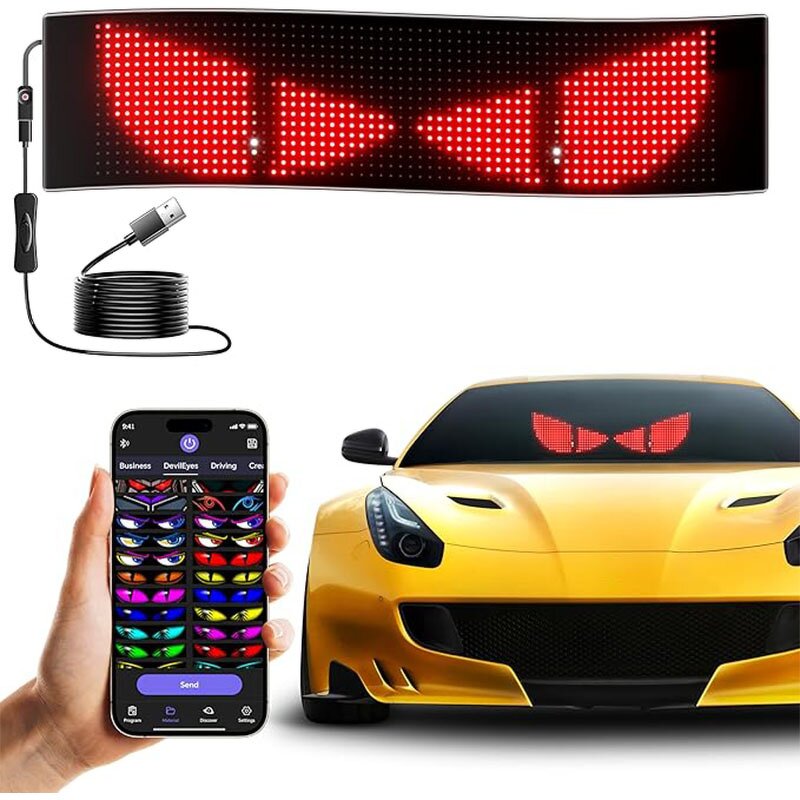 Programmable LED Sign Factory - OEM/ODM 14.7"x3.6" Scrolling USB APP Control Digital