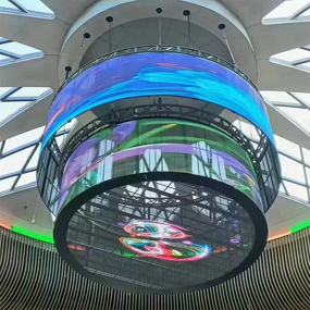 Outdoor Transparent LED Screen Factory - OEM/ODM P3.9-7.8 Waterproof High-transparency