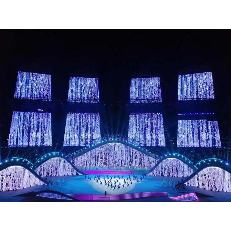 Indoor Transparent LED Screen Manufacturer - OEM/ODM P3.91-7.81 Mesh Holographic Single Screen