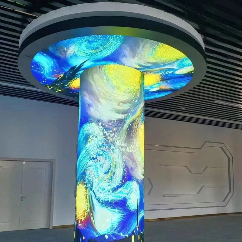 LED Display Video Wall Manufacturer - OEM/ODM Customizable 4K Full-Color Flexible Screen