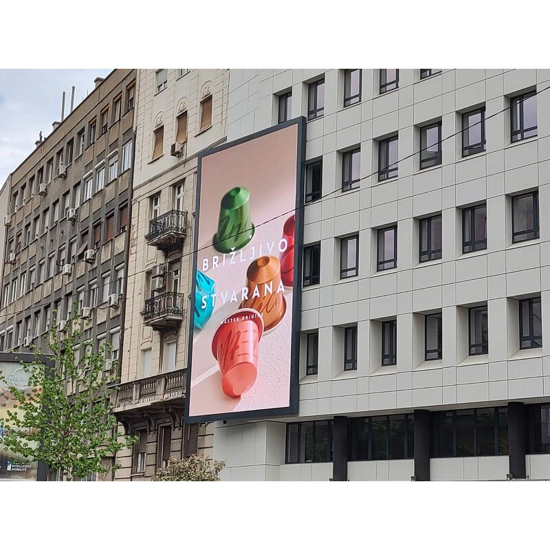 Outdoor LED Display Factory - OEM/ODM P6 Durable Naked-Eye 3D Wall Front Open Big Screen