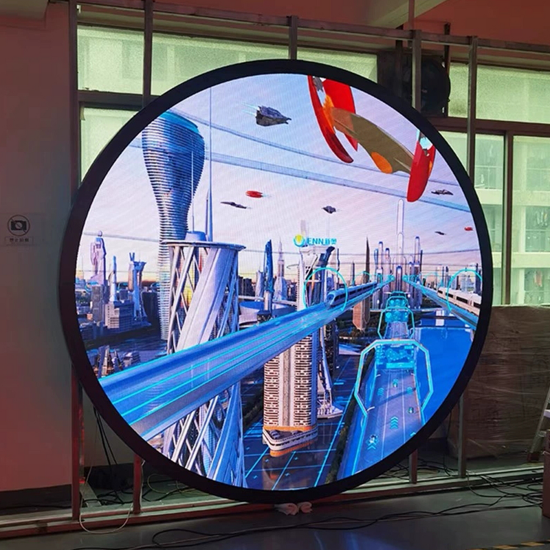 LED Display Screen Manufacturer - OEM/ODM Custom Circular P1.5 P2.5 for Store Logo