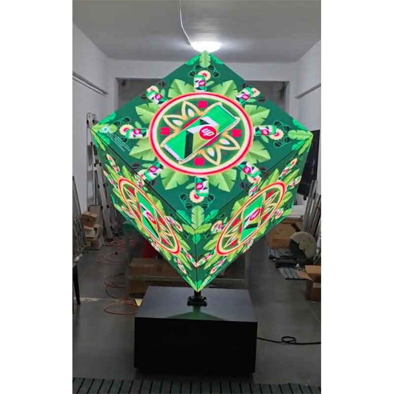 LED Cube Screen Factory - OEM/ODM Multi-sided Display with Customizable Rotation