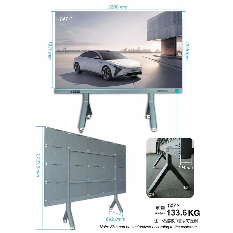 GOB LED Screen Factory - OEM/ODM Indoor P1.86 High Visibility Modular Seamless