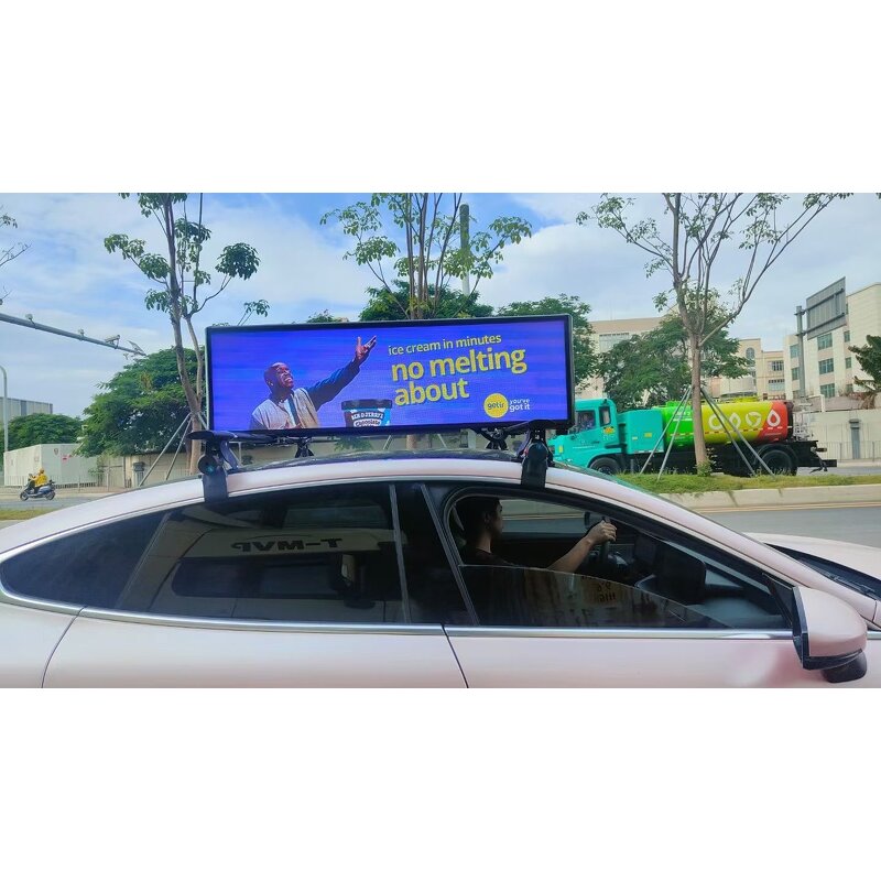 Transparent LED Display Factory - OEM/ODM 4G WiFi Controlled for Taxi Advertising P5.2