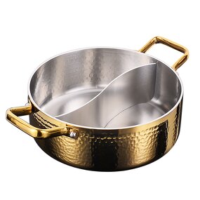 Hot Pot Factory - OEM/ODM Stainless Steel Hot Pot with Glass Lid Shabu Shabu Pot