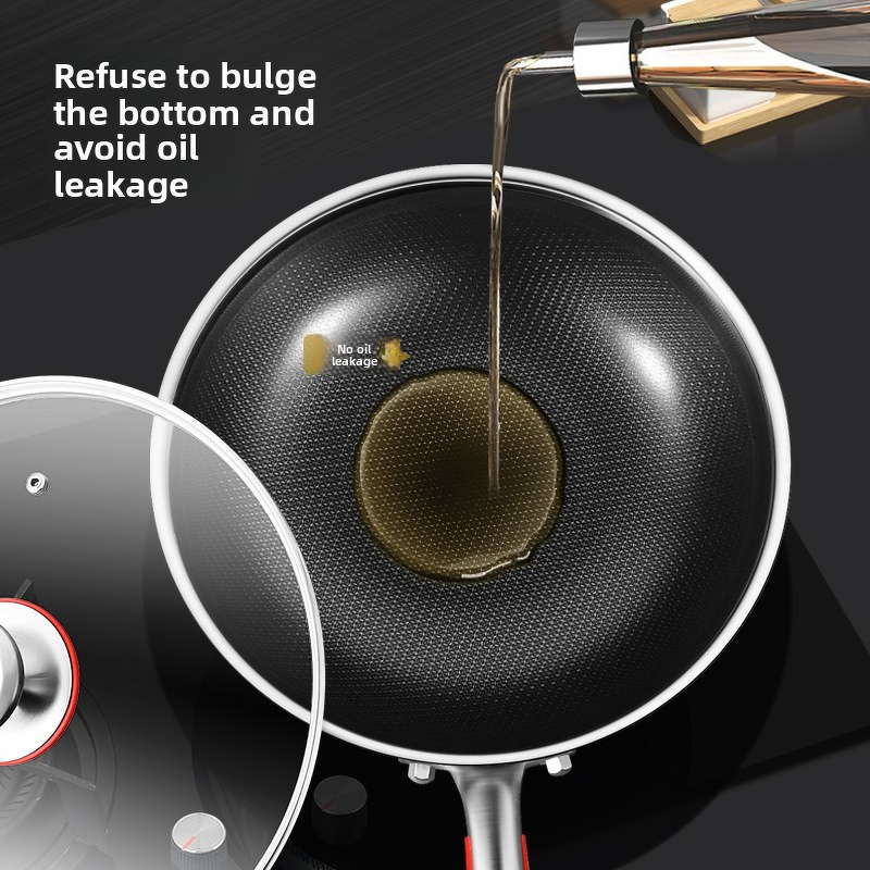 Frying Pan Factory - OEM/ODM 316 Stainless Steel Household Non-stick Cooking Skillet