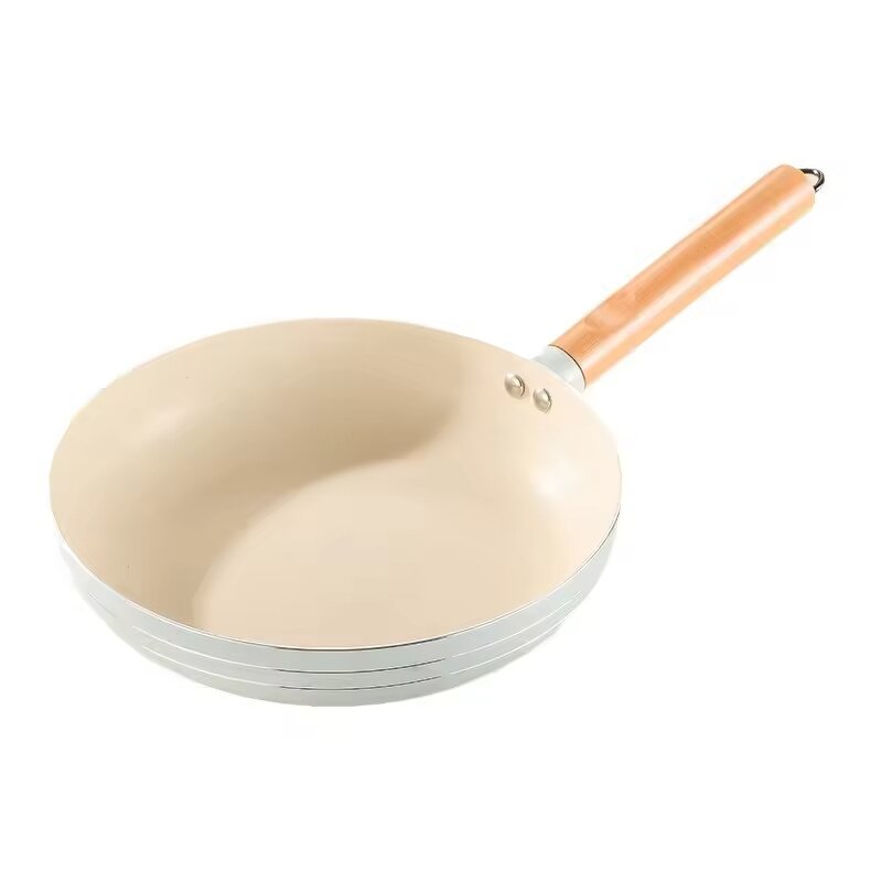 Frying Pan Factory - OEM/ODM High Quality Aluminium Alloy Egg Frying Pan Wooden Handle