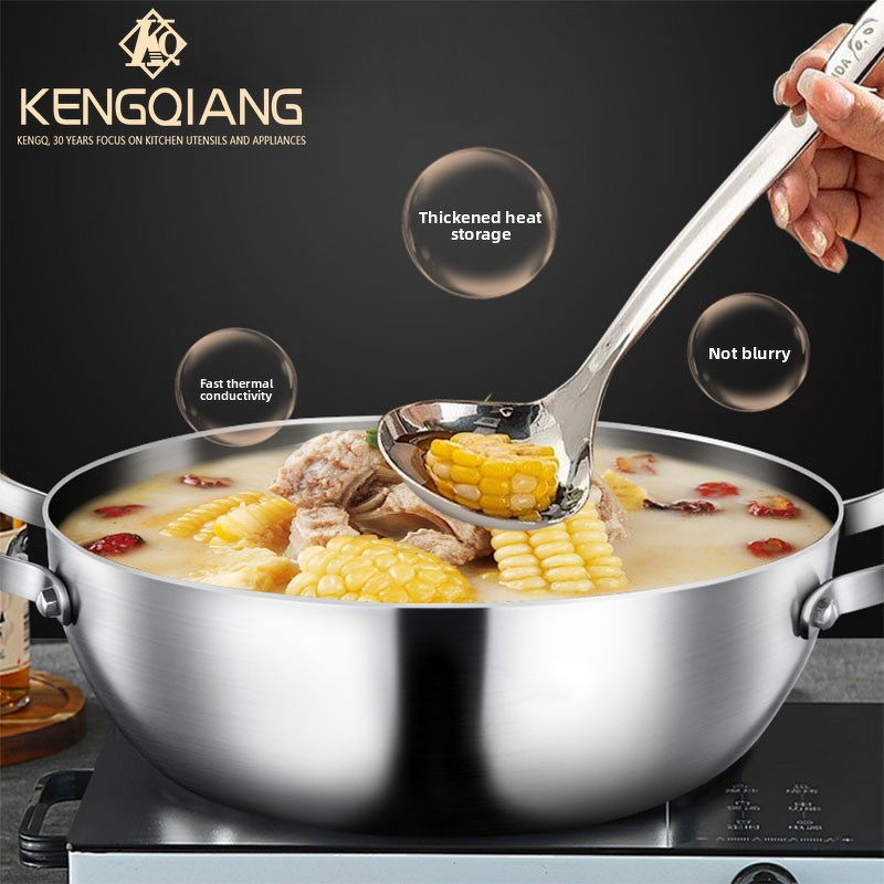 Cookware Set Manufacturer - OEM/ODM Stainless Steel Hammer Pattern Snow Pan Non-Stick