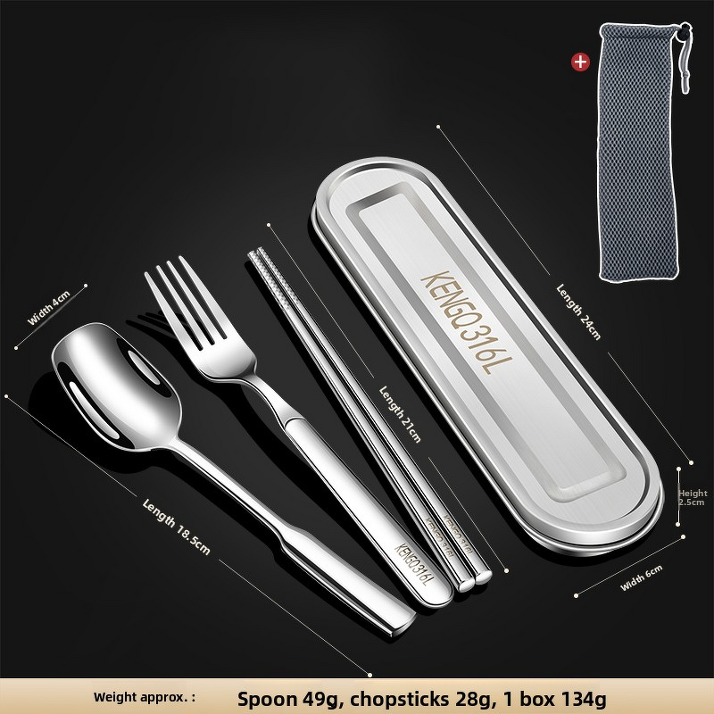 Camping Tableware Set Manufacturer - OEM/ODM Eco-Friendly 316 Stainless Steel Matte Polish