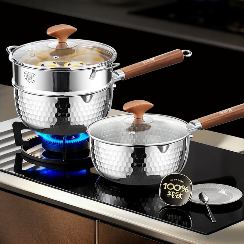 Cookware Set Factory - OEM/ODM 3L Hammer Snow Pan Stainless Steel Nonstick Set