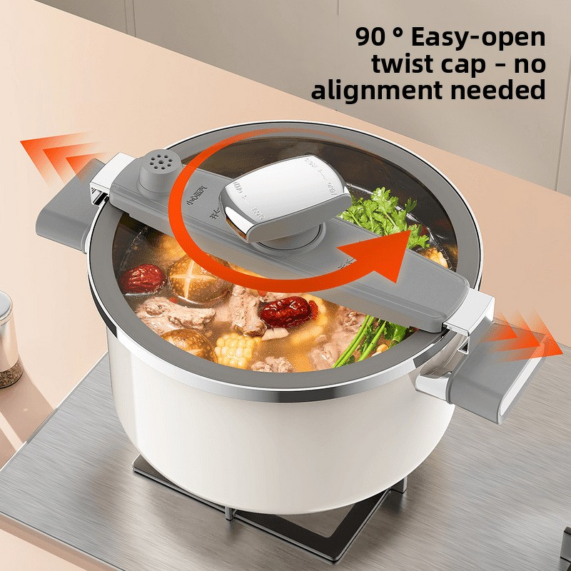 Pressure Cooker Factory - OEM/ODM 7L Iron Tempered Glass Enamel Micro-pressure