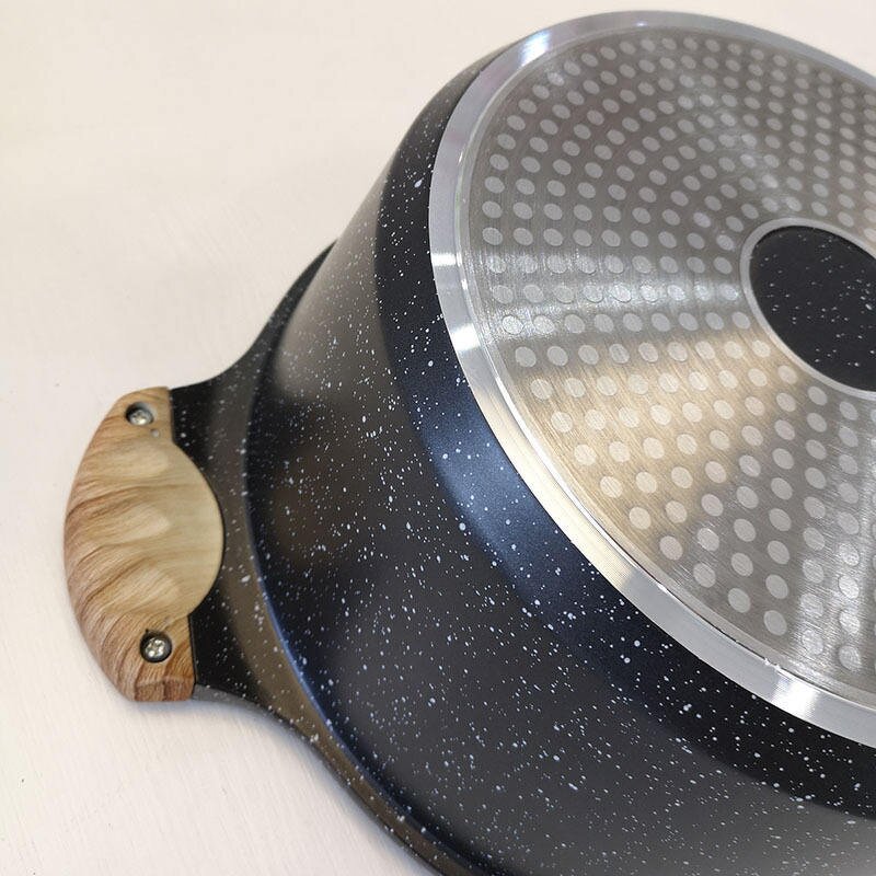 Soup Pot Factory - OEM/ODM High Quality Aluminum Alloy Nonstick Large Soup Pot with Divider