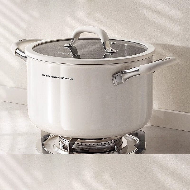 Cooking Pot Manufacturer - OEM/ODM 316 Stainless Steel Double Ear Sauce Pot for Induction