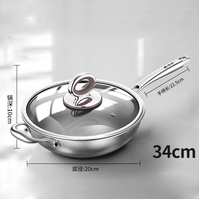 Cooking Pan Factory - OEM/ODM Factory Non-stick Titanium Frying Wok for Gas Induction