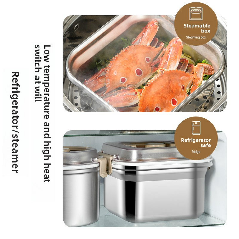 Lunch Box Factory - OEM/ODM Factory Wholesale 316 Stainless Steel Leakproof Bento Box