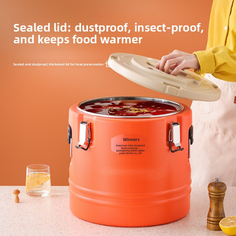 Soup Container Factory - OEM/ODM 30L Insulated Stainless Steel Heat Preservation Barrel