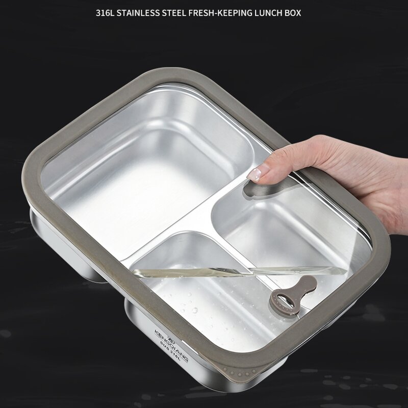 Lunch Box Manufacturer - OEM/ODM 316 Stainless Steel 1050ml 1600ml Portable Bento Tiffin