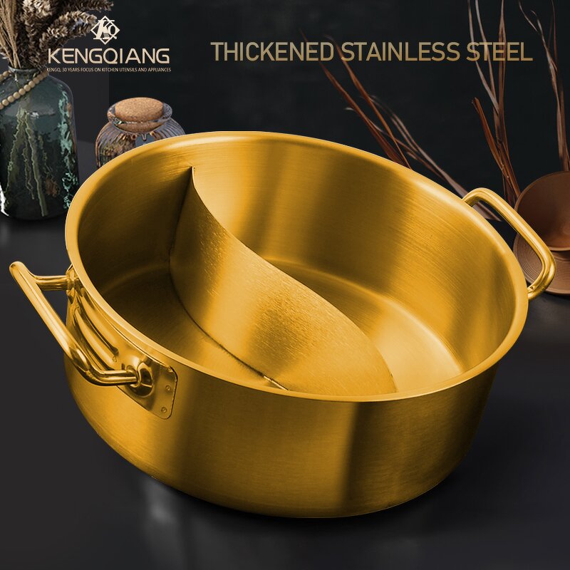 Hot Pot Manufacturer - OEM/ODM Gold/Silver Hot Pot Clear Soup Pot for Induction Gas