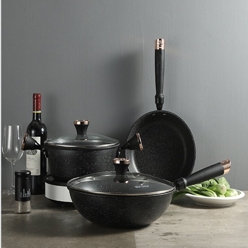 Cookware Set Manufacturer - OEM/ODM 3 Piece Maifanshi No Stick Pot Set